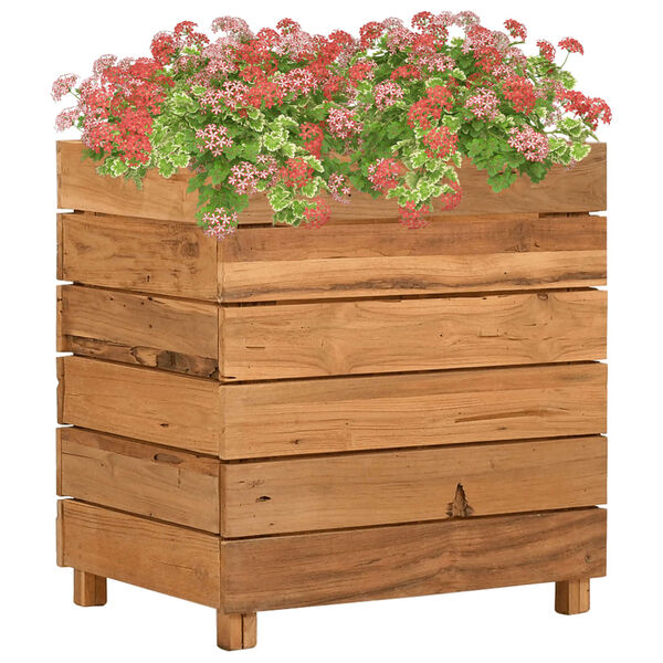 vidaXL Raised Bed Varies with each piece Recycled teak wood, steel
