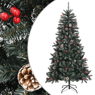 vidaXL Artificial Christmas Tree with Stand Green 70.9" PVC