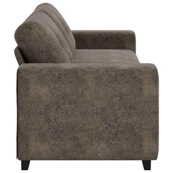 vidaXL Sofa with Cushion Dark gray Faux leather