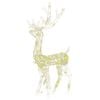 vidaXL Reindeer Christmas Decoration Set of 3 Warm White Acrylic