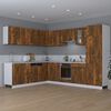 vidaXL Hanging Cabinet Smoked Oak Engineered Wood Medium Hanging Cabinet