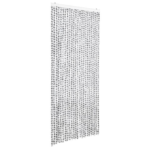vidaXL Insect Curtain Light and Dark Grey 39.4x86.6" Chenille