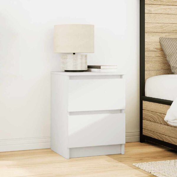 vidaXL TV Cabinet White Engineered wood 15.7 x 13.8 x 21.3 in TV Cabinet