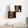 vidaXL Wall Shelves 2 pcs Brown 10.2" x 5.9" x 10.2" Engineered wood