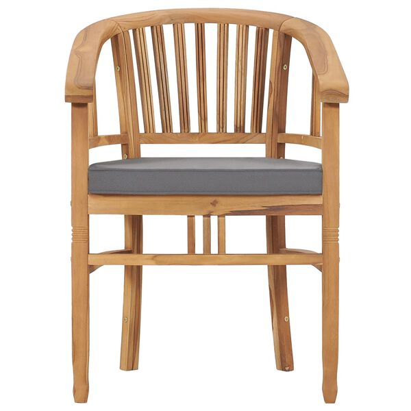 vidaXL 7 Piece Patio Dining Set with Cushions Solid Teak Wood