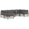 vidaXL Garden Lounge Set Anthracite Poly rattan Large Modular