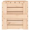 vidaXL Storage Box Natural Pine Solid Pine Wood