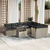 vidaXL Garden Sofa Set Light Grey