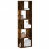 vidaXL Bookcase Smoked oak Engineered wood 5-Tier Bookcase Rectangular