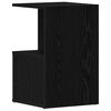 vidaXL Bedside Cabinet Black Oak 13.78 x 13.78 x 21.65 in