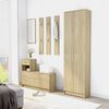 vidaXL Hallway Wardrobe Sonoma Oak Engineered Wood Compact