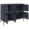 vidaXL Sideboard Anthracite Cold-rolled Steel Adjustable Feet Sideboard
