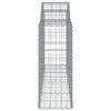 vidaXL Gabion Basket Set of 6 Silver Galvanized Iron Large