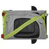 vidaXL Pet Bike Trailer Green and Black Oxford fabric, Iron, PVC