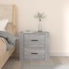 vidaXL Wall-mounted Bedside Cabinet Grey Sonoma Engineered wood