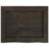 vidaXL Bathroom Countertop Dark Brown 15.7 x 11.8 x (0.8-1.6) " Treated Solid Wood
