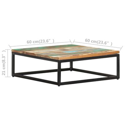 vidaXL Nesting Coffee Tables 2 pcs Solid Reclaimed Wood