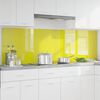 vidaXL Kitchen Backsplash 2 pcs Yellow 39.37 x 23.62 in Tempered Glass