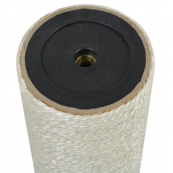 vidaXL Cat Scratching Post Beige Natural sisal, particle board