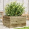 vidaXL Garden Planter Natural Wood Impregnated Solid Pine Wood Medium