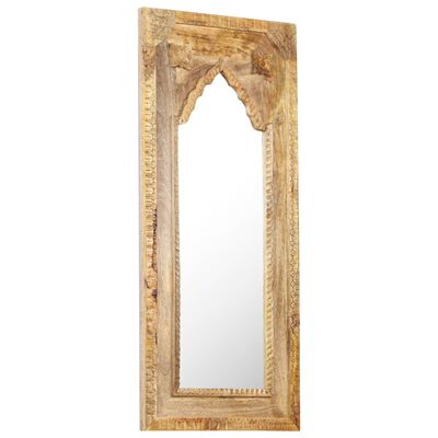 vidaXL Mirror 19.7"x1.2"x43.3" Solid Mango Wood