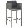 vidaXL Garden Bar Set Grey