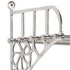 vidaXL Luggage Rack Silver Aluminum Standard Adjustable Armrests