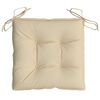 vidaXL Chair Cushion Set of 4 Beige Oxford fabric (100% polyester)