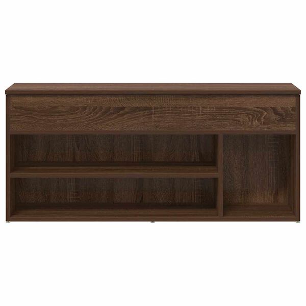 vidaXL Shoe Bench Brown Oak Engineered Wood Medium Shoe Bench