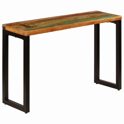 vidaXL Console Table 47.2"x13.8"x29.9" Solid Reclaimed Wood and Steel