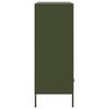 vidaXL Highboard Olive Green Cold-Rolled Steel Medium Adjustable Feet
