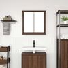 vidaXL Bathroom Wall Cabinet Brown oak Engineered wood, steel Medium