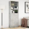 vidaXL Highboard Concrete Grey Engineered Wood Tall Highboard