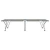 vidaXL Folding Camping Bed Folding 2 pcs Grey 194 x 62.5 x 42.5 cm
