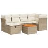 vidaXL Garden Sofa Set Beige, Cream