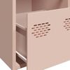vidaXL Sideboard Pink Cold-rolled Steel Medium Sideboard Rectangular