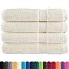 vidaXL Towel Set of 4 Cream 100% Cotton XXL Tough Bath Towel