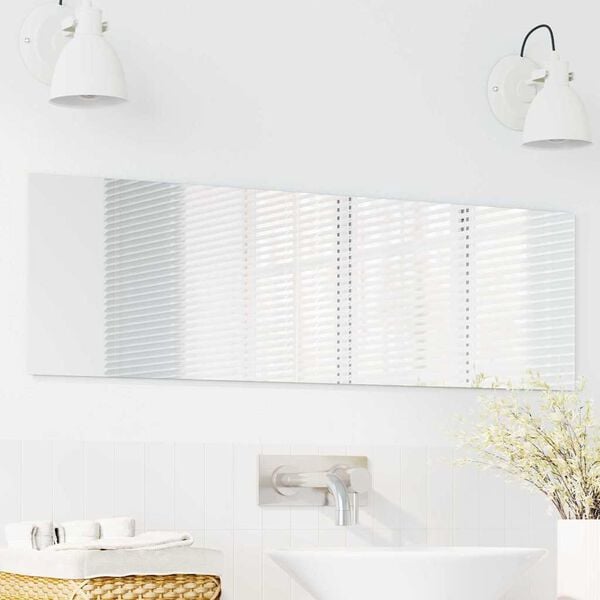 vidaXL Wall Mirror 11.81 x 39.37 in Tempered Glass