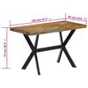 vidaXL Dining Table Variable colors due to reclaimed wood Reclaimed Wood