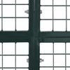 vidaXL Double Door Fence Gate 118.1x59.1" Powder-Coated Steel