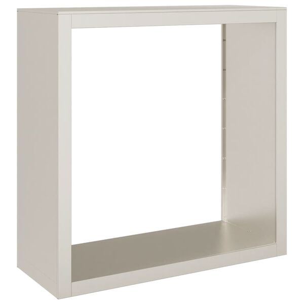 vidaXL Firewood Rack 39.4"x15.7"x39.4" Weathering Steel