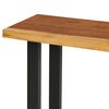 vidaXL Console Table Natural wood Solid suar wood, powder-coated steel