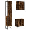 vidaXL Bathroom Cabinet Set Smoked oak Engineered wood Standard