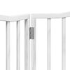 vidaXL Dog Gate Set of 2 White Poplar wood Large Foldable Dog Gate