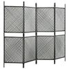 vidaXL Fence Panel Poly Rattan 7.9'x6.6' Anthracite