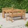 vidaXL Garden Dining Set Natural Teak