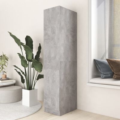 vidaXL Apothecary Cabinet Concrete Gray 11.8"x16.7"x59.1" Engineered Wood