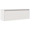 vidaXL Wall Cabinet White 39.4"x11.8"x13.8" Solid Wood Pine