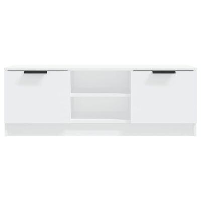 vidaXL TV Cabinet White 40.2"x13.8"x14.4" Engineered Wood