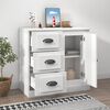 vidaXL Sideboard White Engineered Wood 27.6x14.0x26.6 in Sideboard